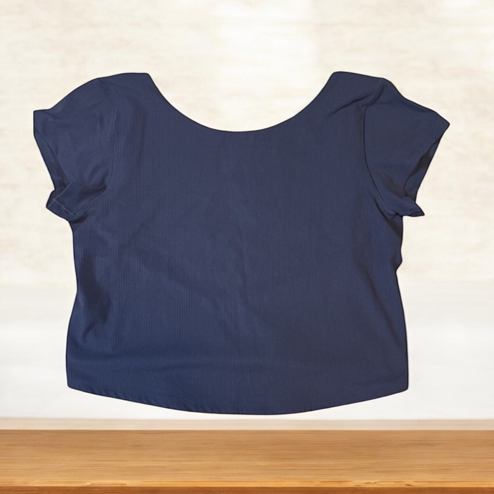 NWT Offline‎ By Aerie Ribbed Scoop Neck Cropped Tee Size XXL $44.95